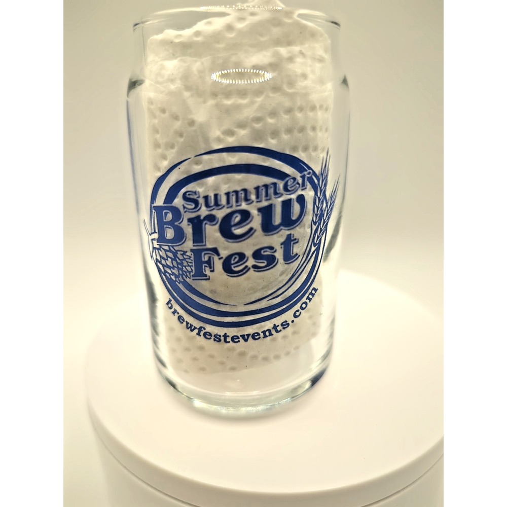 Summer Brew Fest Big Bones Canine Rescue Colorado Beer Tasting Glass Mug 4in